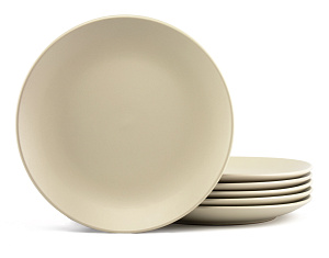 Набор столовой посуды 18 предметов White (обеденная 26,5см-6шт/десертная 20см-6шт/салатник 20см-6шт) керамика 000000000001217928