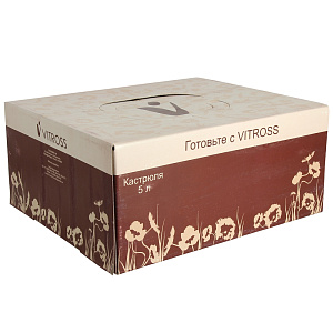 Кастрюля 5л VITROSS Fruits сферическая форма эмалированная сталь 000000000001006824