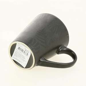 Кружка 330мл LUCKY Тропики черный керамика 000000000001209913