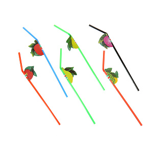 Соломка для коктейля Фрукты Rio Fackelmann, 24 см, 6 шт. 000000000001128118