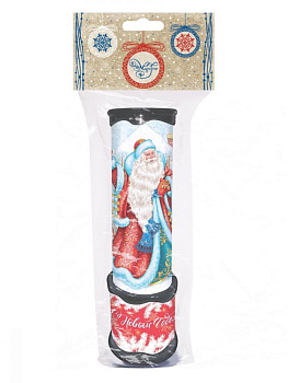 Игрушка детская - Калейдоскоп Дед Мороз из плотного картона и полистирола с внутренними элементами из ЭВА ПЭТ 20х5,6см 81454/1 000000000001201743