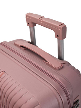 Чемодан на колесах M (42х26х65см) молния розовый PP 000000000001226541