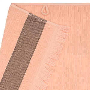 Полотенце махровое 30х60см СОФТИ Гармошка розовое 100% хлопок 000000000001213283