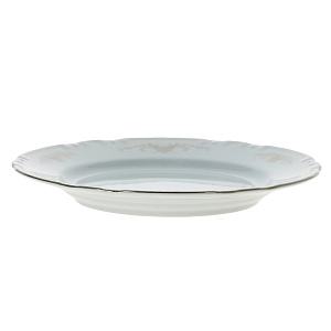 Десертная тарелка Серый Орнамент Люкс Хауз, 19 см 000000000001003638