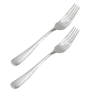 Набор столовых вилок 2 предмета JAGDAMBA Brocade Hammered нержавеющая сталь 000000000001217685