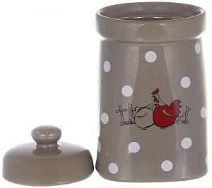 Набор банок 3 шт керамика  микс цвета Куры подарочная упаковка Olaff  YU-12532-49-50 000000000001197963