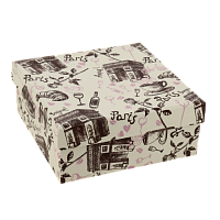 Коробка подарочная Утро в Париже 170х170х70мм квадрат Д10103К.060.5 000000000001205107