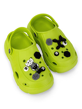 Сабо женские на платформе 35-36 зеленый ЭВА 000000000001223179