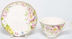 Набор чайный 12шт 250мл (6 чашек, 6 блюдец) BALSFORD МЭРИДИТ ПУ фарфор 000000000001206163