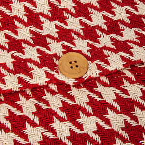 Наволочка декоративная 40х40см LUCKY PEID-DE-POULE SGE-3229 красно-молочный хлопок 80%/полиэстер 20% 000000000001219677