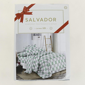 Комплект постельного белья евро SALVADOR пл90гр/м2 полисатин полиэстер 000000000001176483