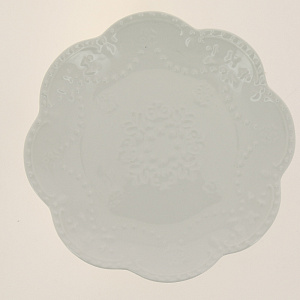 Тарелка 20см ф.кругБабочка белаяHD-010W 000000000001181053