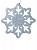 ДУ Снежинка-цветочек голубой 10х10см 75103 000000000001179873