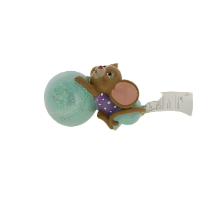 Новогоднее подвесное украшение Мышонок на Шарике из полирезины / 8х6х4см арт.80076 000000000001191344
