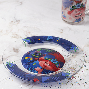 Тарелка 19,5см ND Play Серия Техно Тролли 2 стекло 000000000001197733