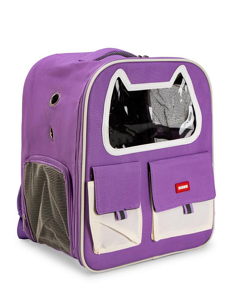 Переноска-рюкзак с окном Китти для животных 33х39х22см микс полиэстер 000000000001229101