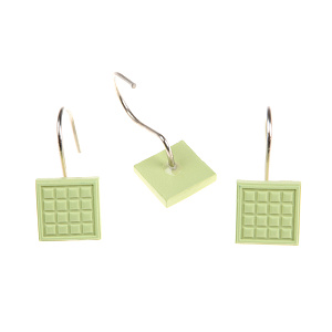 Шторка для ванной DE'NASTIA c водоотталкивающей пропиткой 180х180см зеленый 100%Полиэстер S000011 000000000001121528