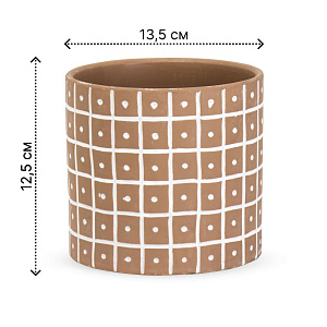 Кашпо 13,5х12,5см 1,3л Этно I керамика 000000000001225853