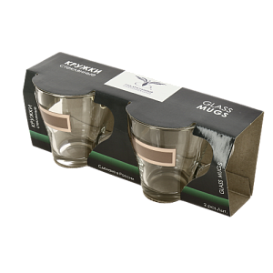 Набор чайных кружек 2шт 250мл ПРОМСИЗ Ампир Рубин стекло 000000000001200669