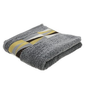 Полотенце 50х90см CLEANELLY BASIC Трианголи махровое плотность 460гр/м серый 100% хлопок ПЦ2601-4477,17-3914 000000000001201418