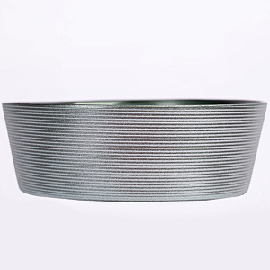 Салатник 21см GLASSCOM прямые бортики зеленый стекло 000000000001211822