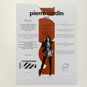 Колготки женские 80ден синий4 PIERRE CARDIN Руан матовые с хлопчатобумажной ластовицей и плоскими швами 78%полиамид 20%эластомер 2%хлопок 000000000001201617