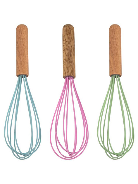 Венчик 24см в ассортименте силикон/дерево/железо 000000000001229442