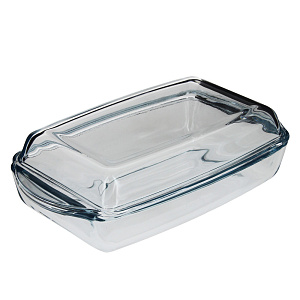 Прямоугольная кастрюля с крышкой для СВЧ Borcam Pasabahce, 1.5л 000000000001010607