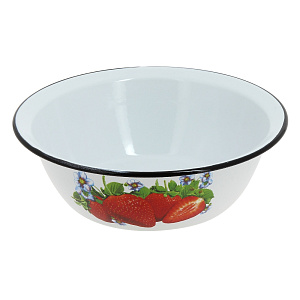 Миска 3,5л СТАЛЬ-ЭМАЛЬ с деколью эмалированная 000000000001022607