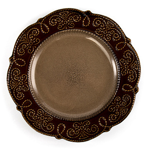 Тарелка обеденная 26,5см Chocolate глазурованная керамика 000000000001217549