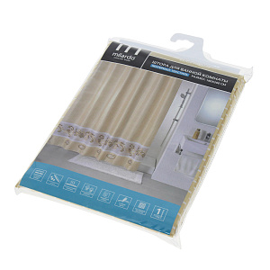 Штора для ванной Beige fresco, 180х200 см 000000000001161372