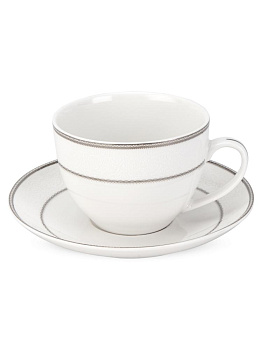 Набор чайный 12 предметов ANGELICA с серебром фарфор 000000000001219779