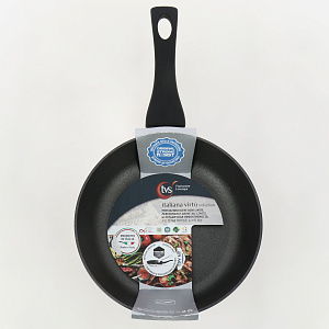 Сковорода 24см ITALIANA VIRTU бакелитовая ручка антипригарное покрытие индукция черный 000000000001208141