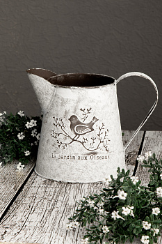 Кувшин металлический 14см белый 000000000001218475