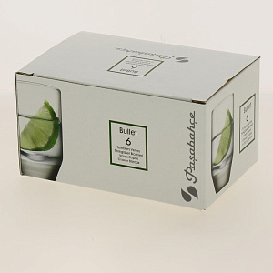 BULLET Набор стопок для водки 6шт 55мл PASABAHCE стекло 000000000001192845