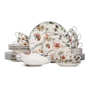 Набор столовой посуды 30 предметов Дэ Флер фарфор Набор столовой посуды 30 предметов Дэ Флер фарфор 000000000001221471