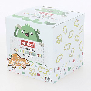 Формочки для вырезания печений 10шт FACKELMANN MiniM Транспорт полипропилен 000000000001210507