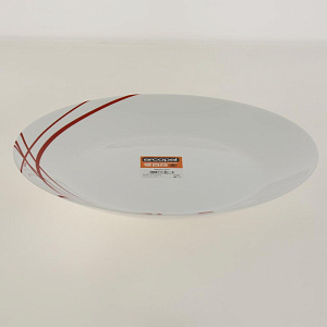DOMITILLE RED Тарелка обеденная 25см LUMINARC опал P3347 000000000001188616