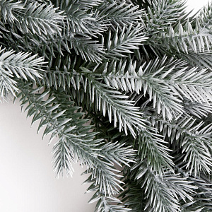 Венок новогодний 53 см голубая ель литой 000000000001225511