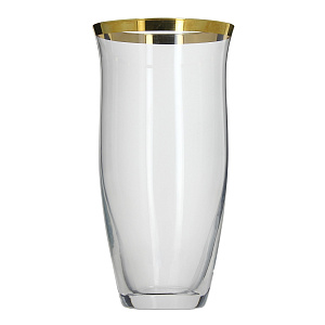 Ваза Золотая Полоса Bohemia, 23 см 000000000001089437