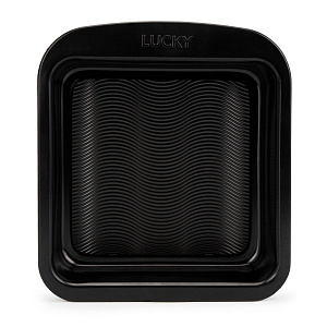 Форма для выпечки 25,4x22,8x4,8см LUCKY Черная Волна квадратная 0,5мм сталь 000000000001217839