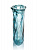 Ваза декоративная 2,5л 21,5x8x25см DE'NASTIA Египет волнистый край ручная работа голубой стекло 000000000001220901