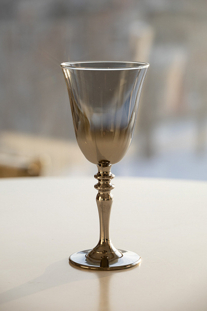 Бокал для вина 270мл DE'NASTIA Симфония серебряный стекло 000000000001216308