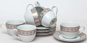 Набор чайный 12 предметов 220мл BALSFORD БРИСТОЛЬ ГЕНРИ  (6 чашек + 6 блюдец) подарочная упаковка фарфор 000000000001206637