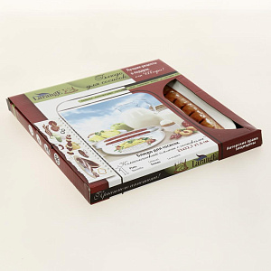 Тарелка 23,3х23см LARANGE Классический омлет с сосисками фарфор 000000000001204451