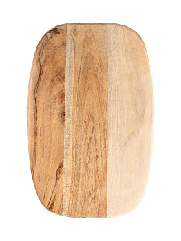Доска разделочная 20x30x1,5см DE'NASTIA овальная акация 000000000001221809