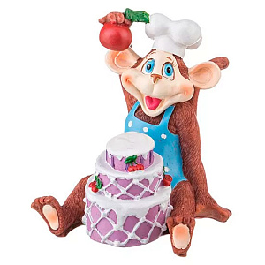 ФИГУРКА ОБЕЗЬЯНА С ТОРТОМ 100-274 000000000001135022