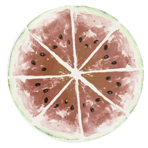 Тарелка десертная 19,5см LUCKY Арбуз керамика 000000000001208768