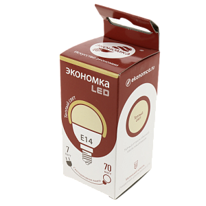 Лампа диод ЭКОНОМ ШАР Eco_LED7wGL45E1430 000000000001187354