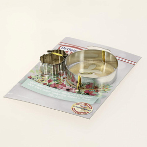 Форма для вырезания печенья 8х6см/4х3см/5х3,5см DR.OETKER 3шт нержавеющая сталь 000000000001198452